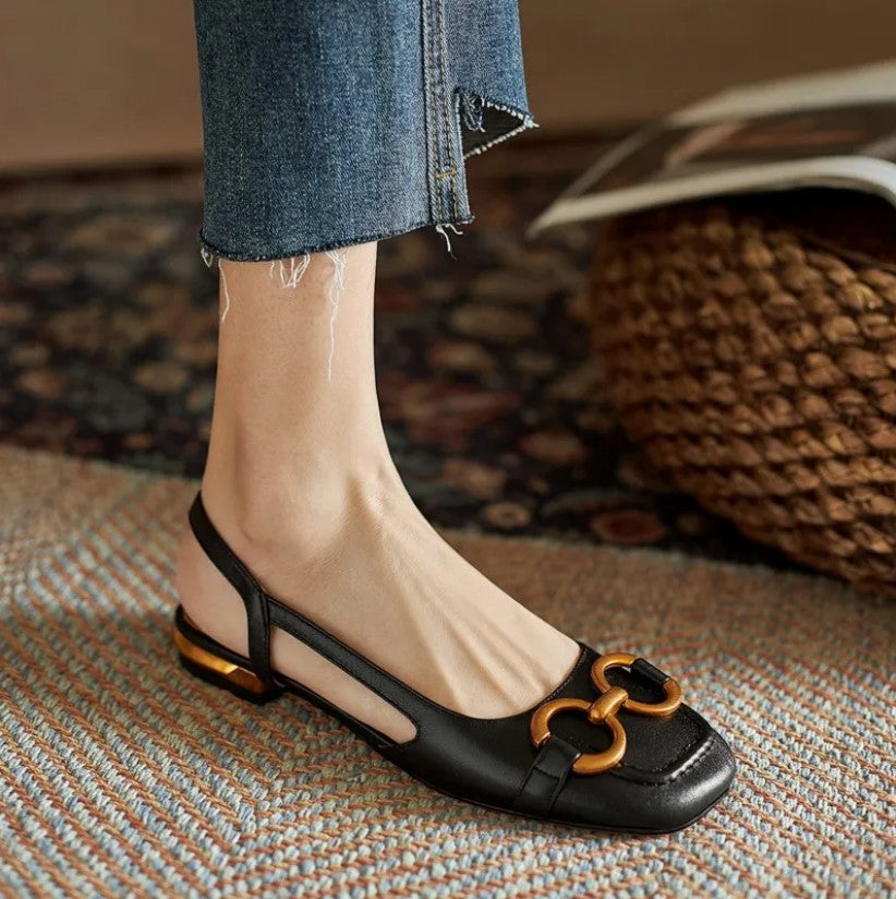 Brenna | Orthopedic Leather Buckle Sandals