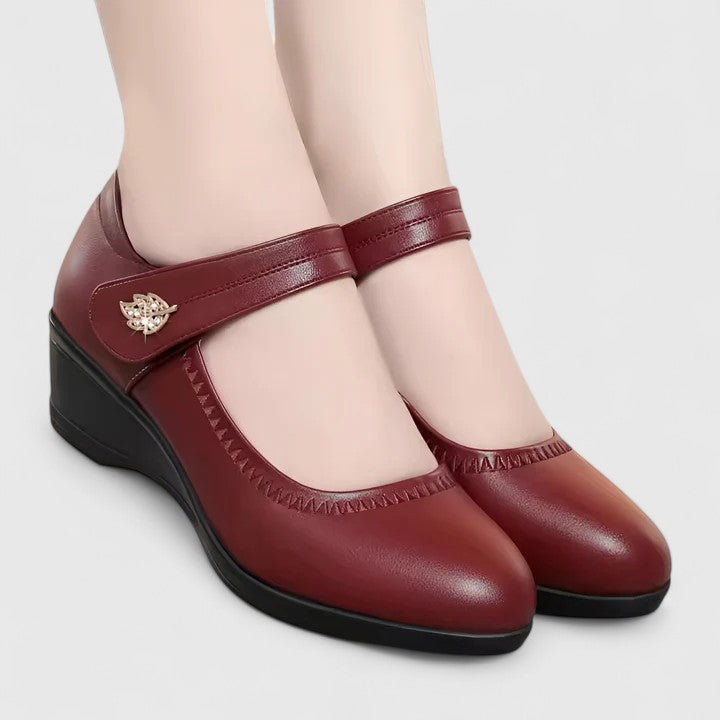 Poppy | Comfort Wedge Mary Jane Shoes