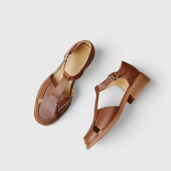 Isla | Closed Toe T-Bar Sandals