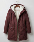 Elise | Fleece Lined Hooded Coat
