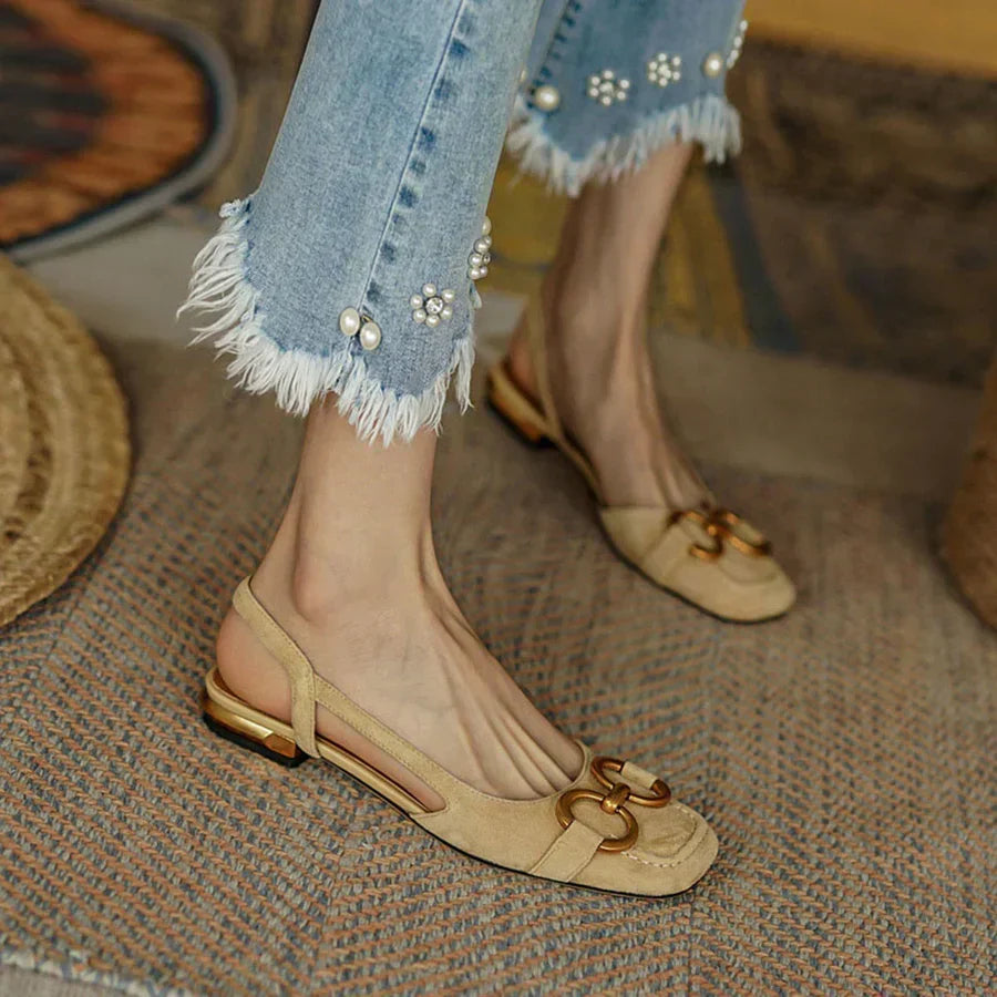 Brenna | Orthopedic Leather Buckle Sandals
