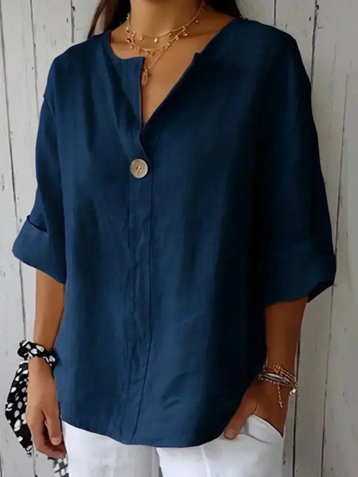 Kirra | Relaxed Button Blouse