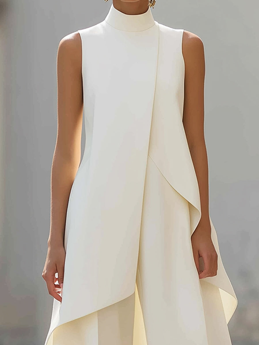 Clara | Elegant Sleeveless Layered Jumpsuit