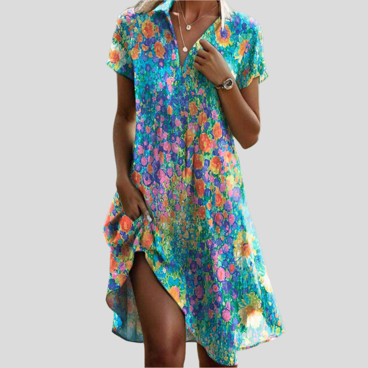 Marnie | Relaxed Floral Shirt Dress