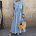 Matilda | Relaxed Denim Maxi Dress