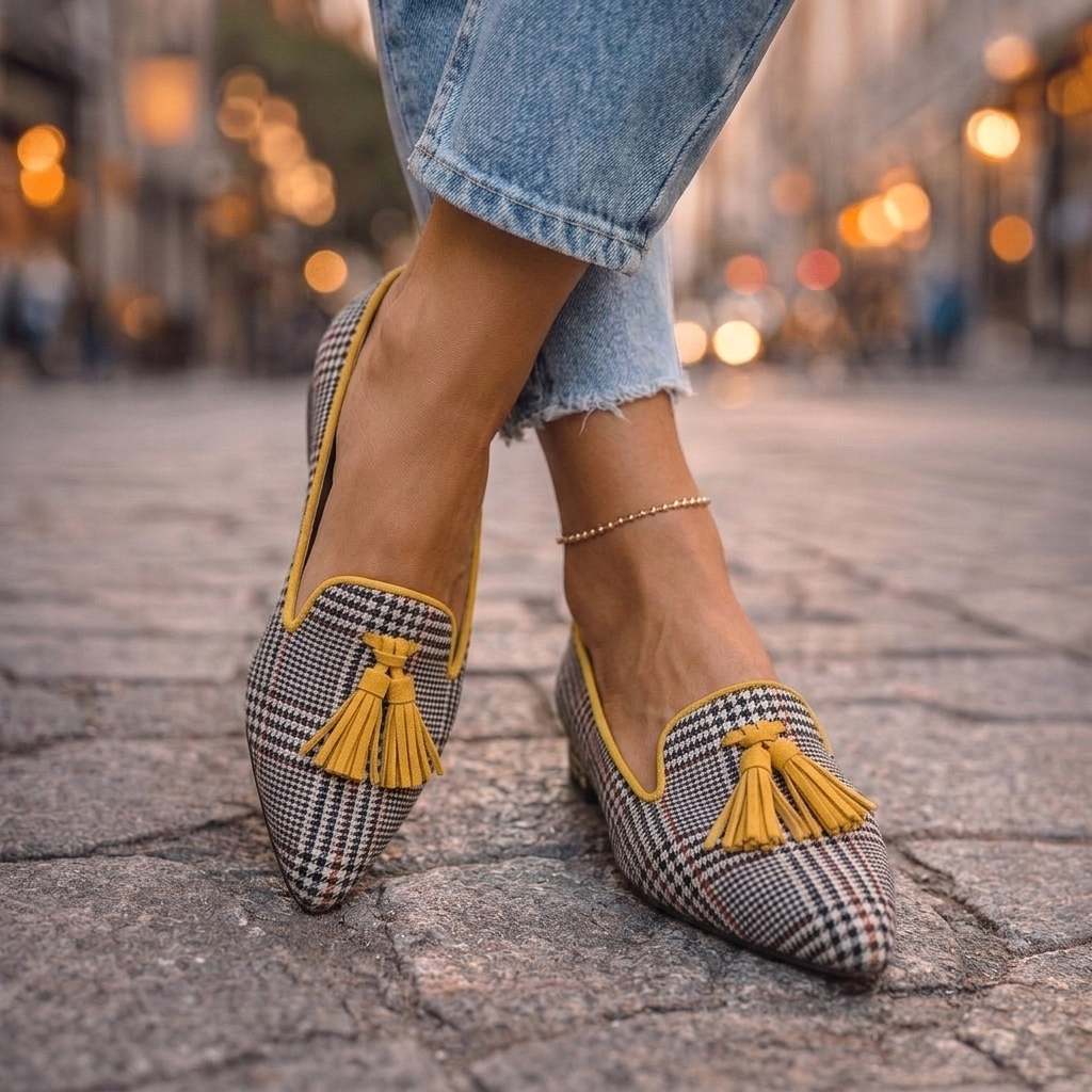 Poppy | Leopard Tassel Flat