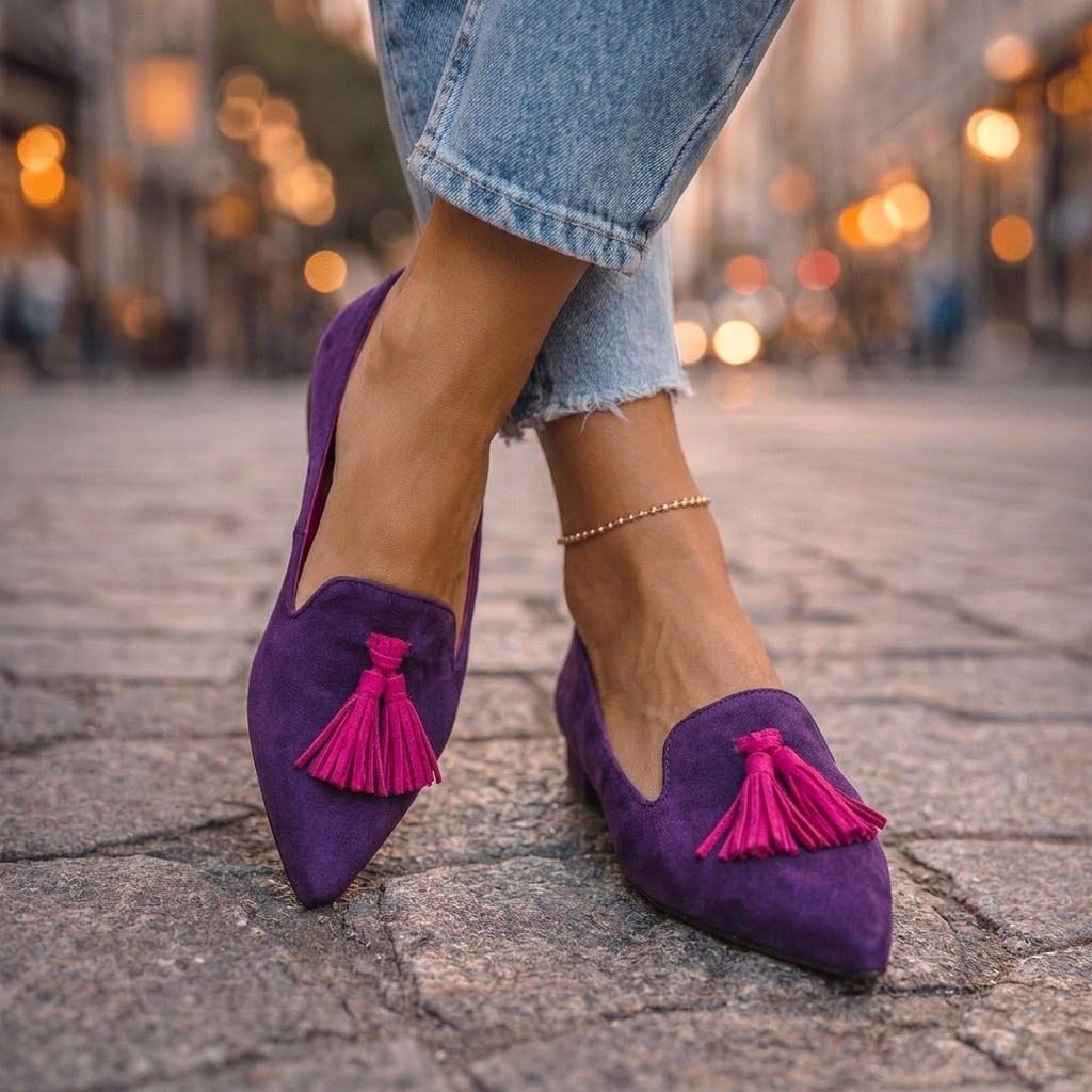 Poppy | Leopard Tassel Flat