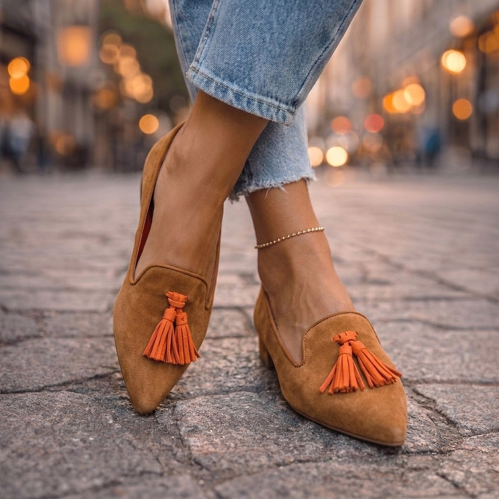 Poppy | Leopard Tassel Flat