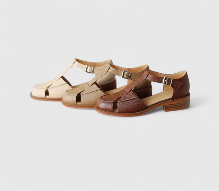 Isla | Closed Toe T-Bar Sandals