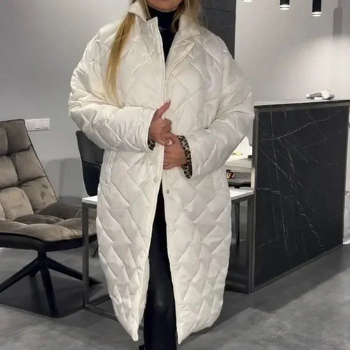 Briar | Diamond Quilted Long Coat