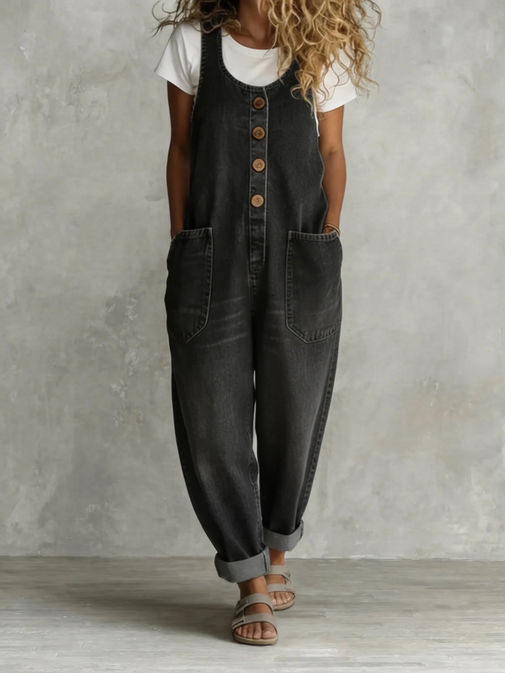 Darcie | Relaxed Denim Jumpsuit