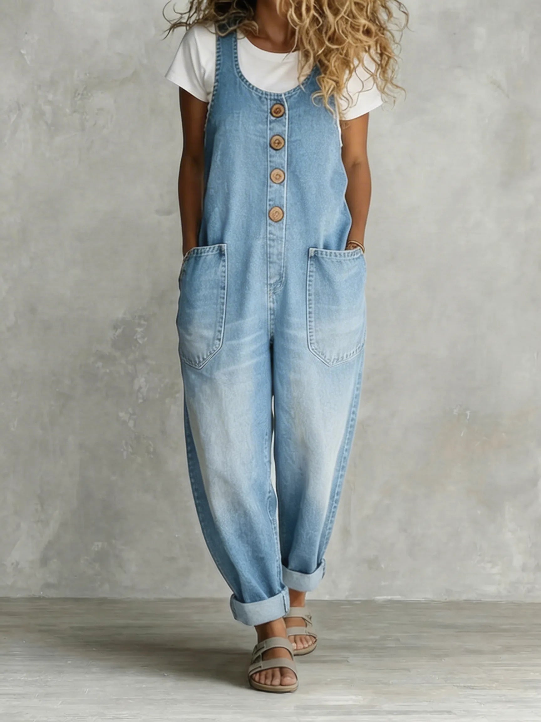 Darcie | Relaxed Denim Jumpsuit
