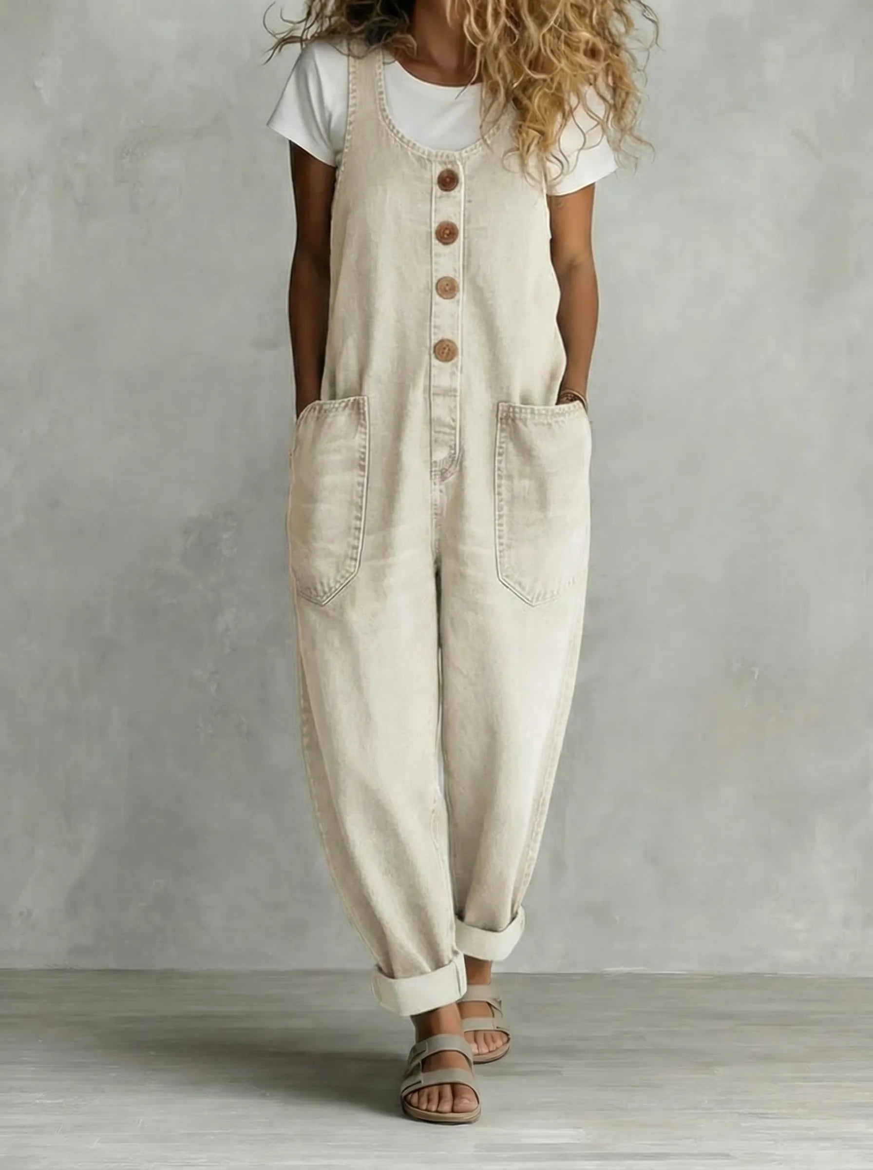 Darcie | Relaxed Denim Jumpsuit