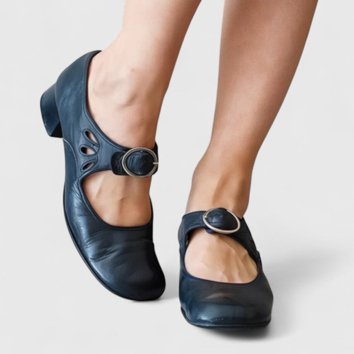 Ellie | Wide Fit Cut-Out Mary Jane Shoes