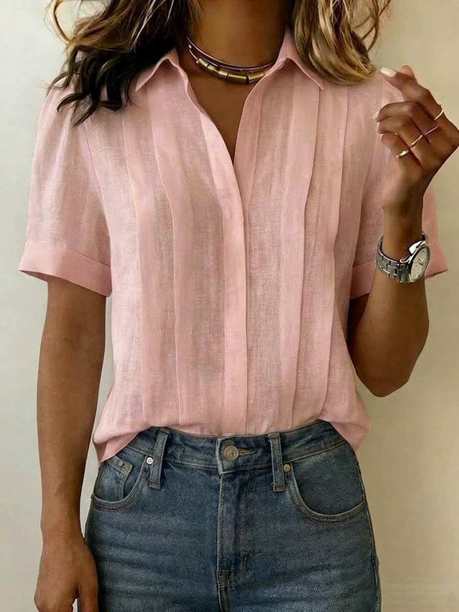 Perrie | Pleated Relaxed Blouse