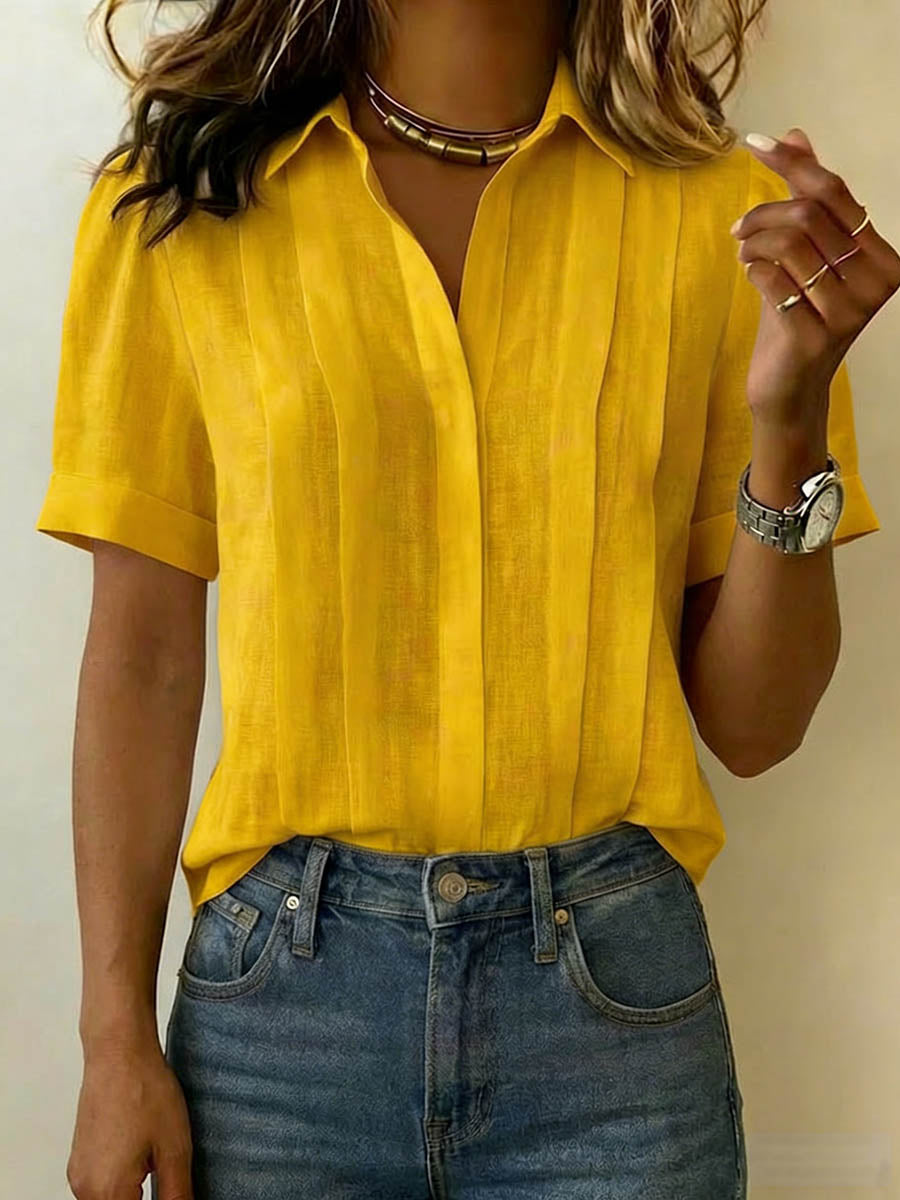 Perrie | Pleated Relaxed Blouse