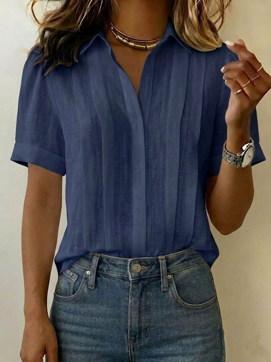 Perrie | Pleated Relaxed Blouse