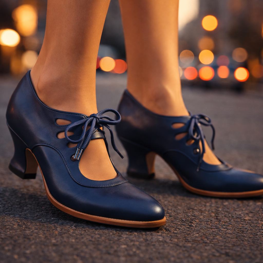 Marissa | Orthopaedic Lace-Up Mary Jane Heels