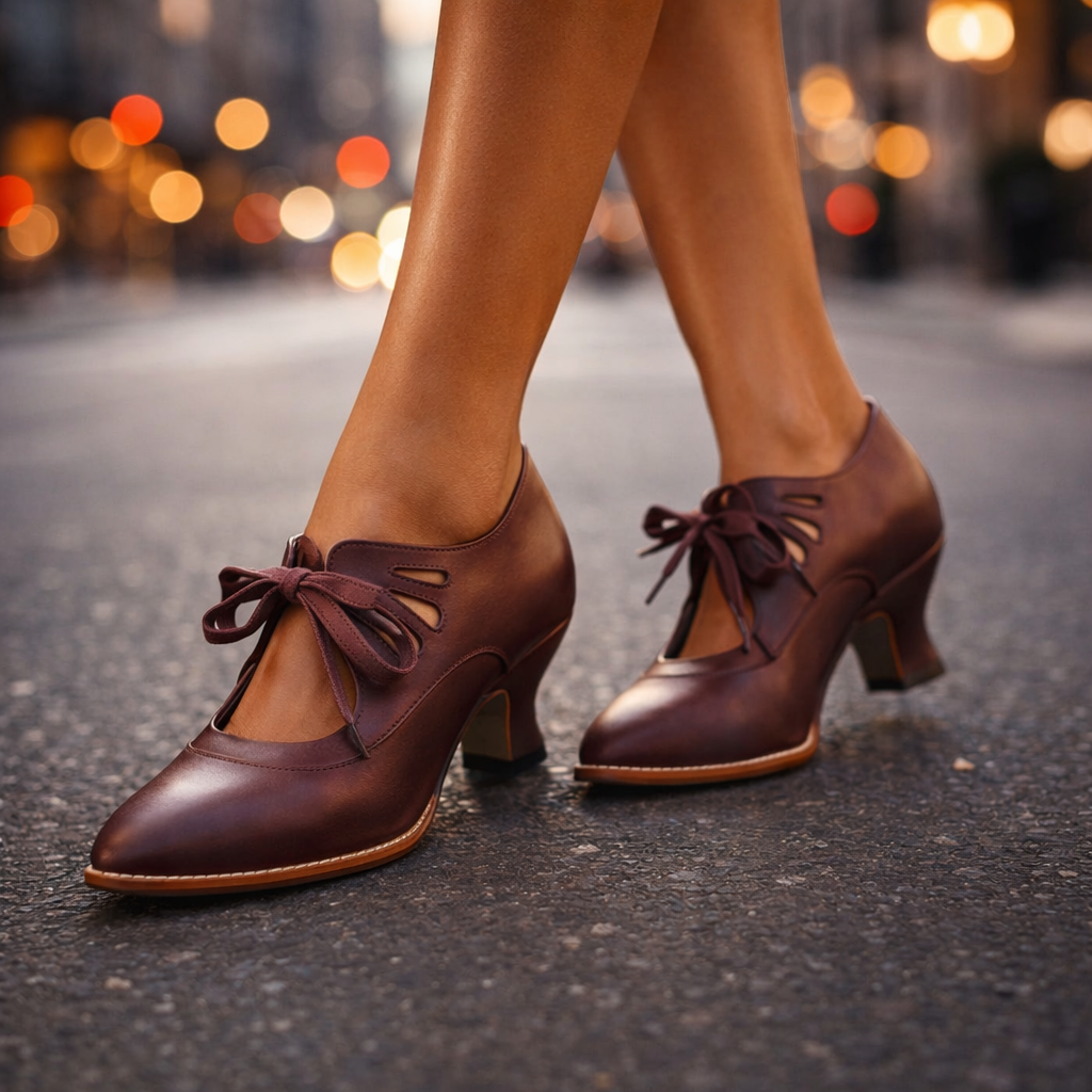 Marissa | Orthopaedic Lace-Up Mary Jane Heels