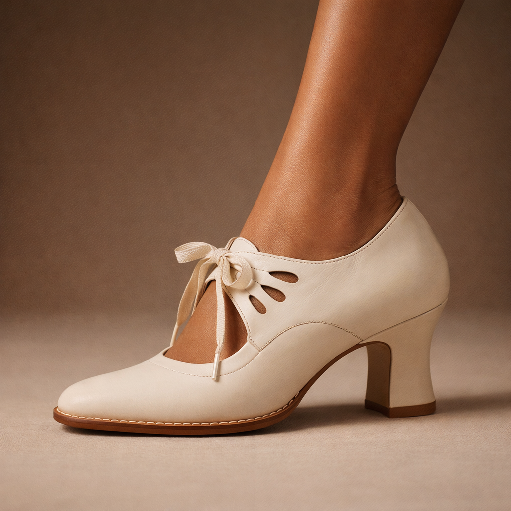 Marissa | Orthopaedic Lace-Up Mary Jane Heels