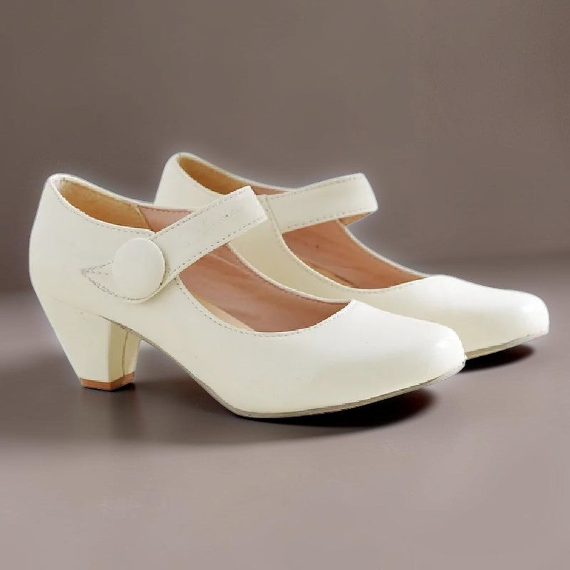 Georgia | Adjustable Block-Heel Mary Janes