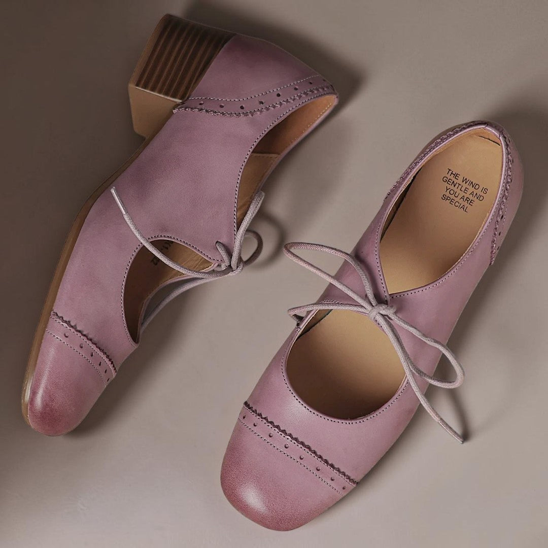 Skye | Cut-Out Leather Derby Shoes