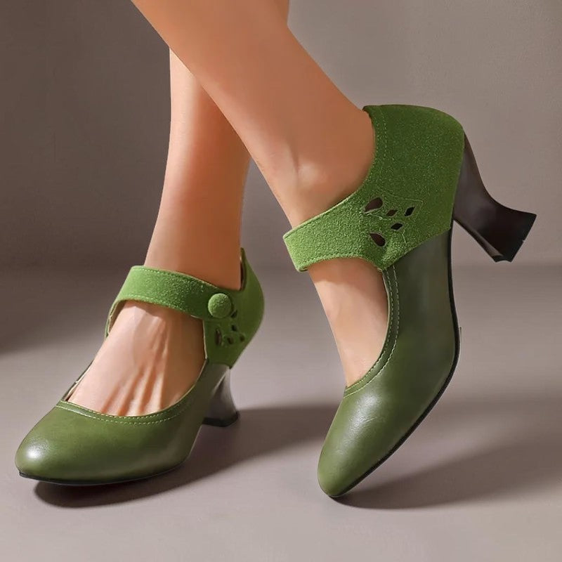 Bonnie | Suede Ankle-Strap Heels