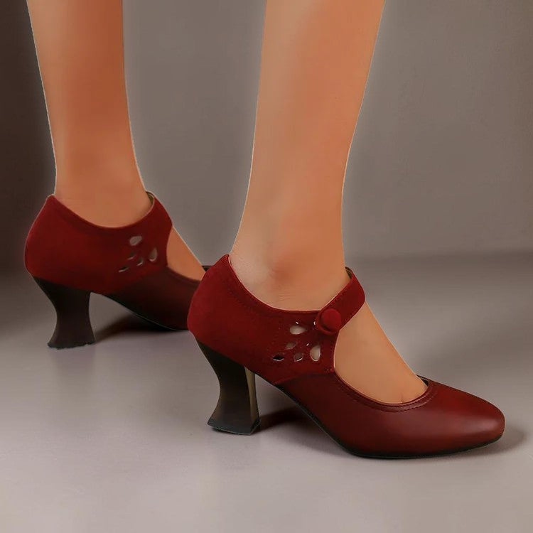 Bonnie | Suede Ankle-Strap Heels