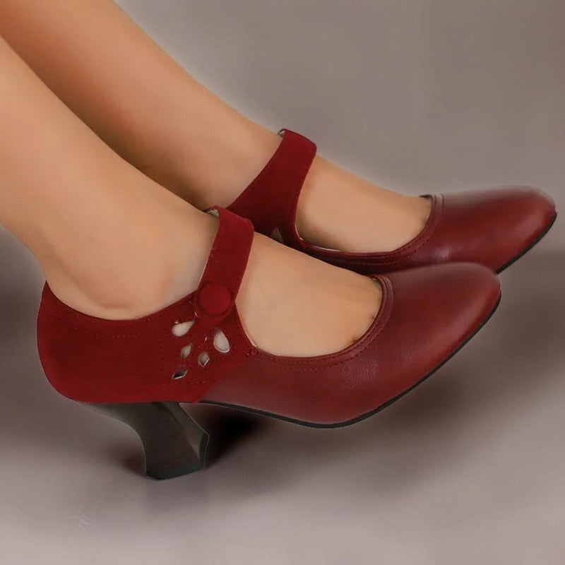 Bonnie | Suede Ankle-Strap Heels