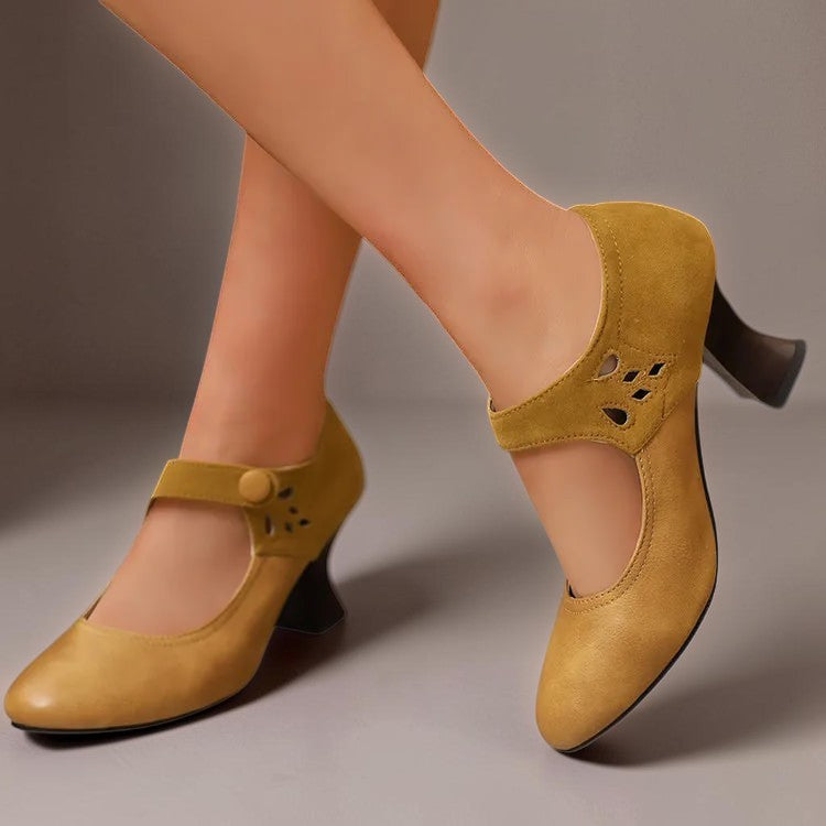 Bonnie | Suede Ankle-Strap Heels