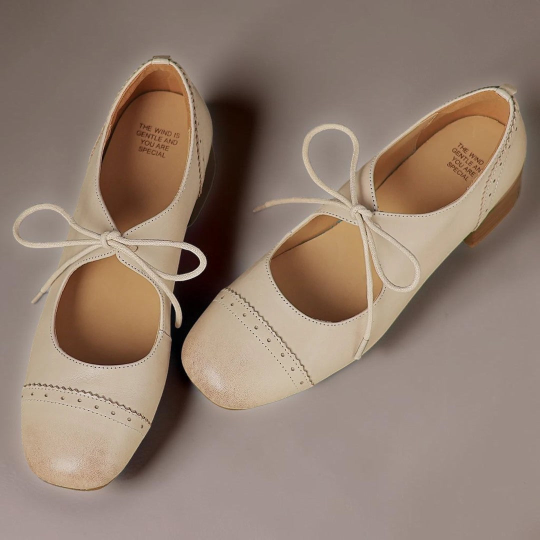 Skye | Cut-Out Leather Derby Shoes
