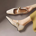 Isla | Gold-Buckle Mary Janes