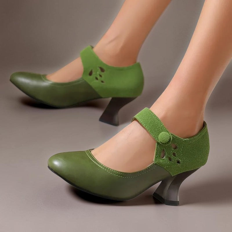Bonnie | Suede Ankle-Strap Heels