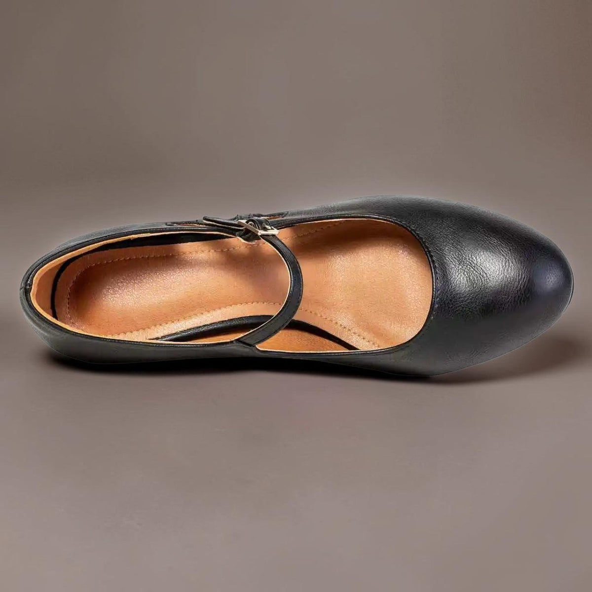 Audrey | Black Closed-Toe Heels