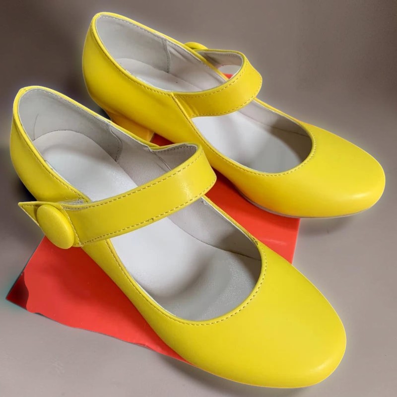 Georgia | Adjustable Block-Heel Mary Janes