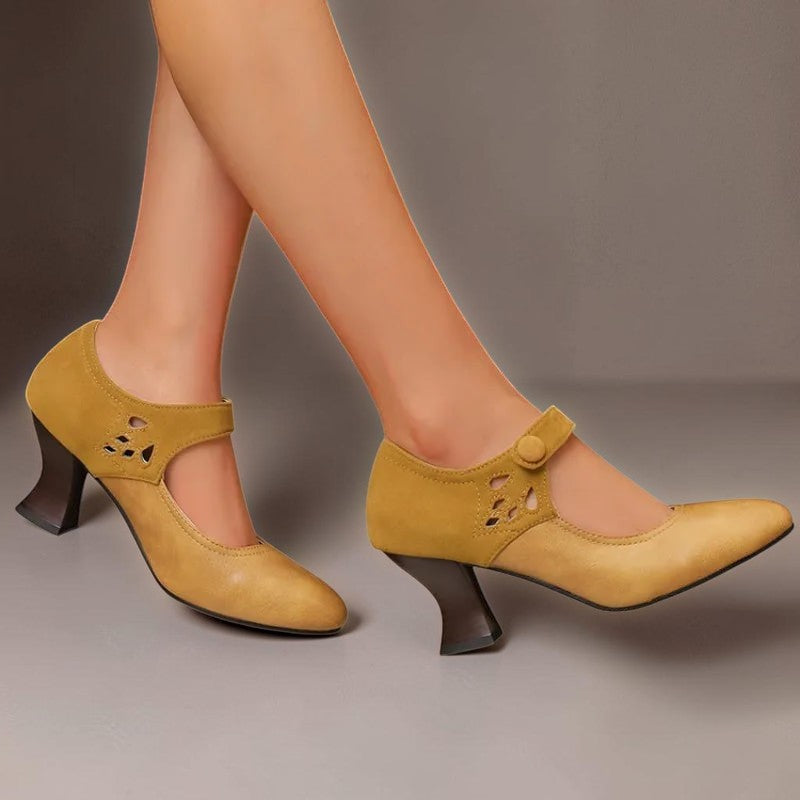 Bonnie | Suede Ankle-Strap Heels